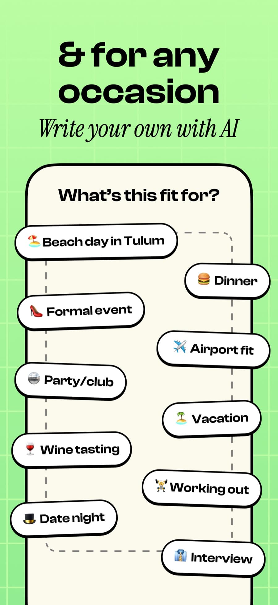 And for any occasion: choosing what the fit is for